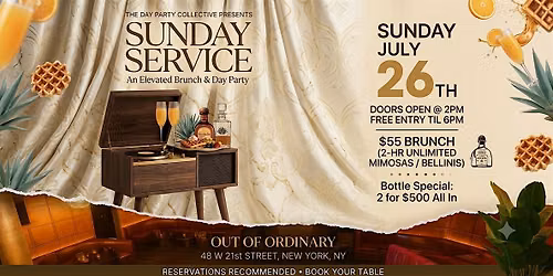 SUNDAY SERVICE BRUNCH & DAY PARTY
