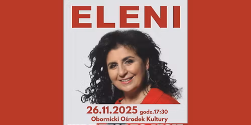 KONCERT: ELENI | 26.11.2025 | 17:30
