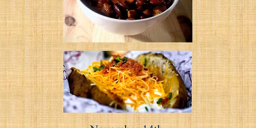 Chili and Baked Potato Bar dinner