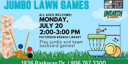 Jumbo Lawn Games at Patterson Branch Library
