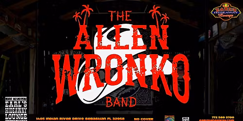 ALLEN WRONKO DUO - LIVE - THU - OCT 30, 2025 - 7PM - Earl's Hideaway, Sebastian FL 32958