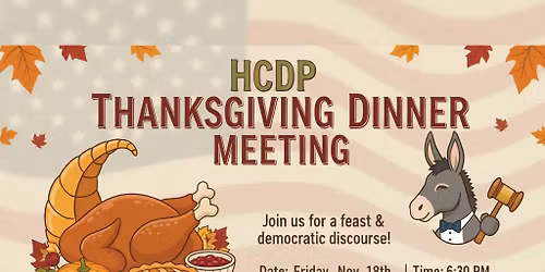 Meeting and Thanksgiving Dinner