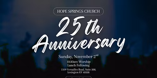 HSC 25th Anniversary!