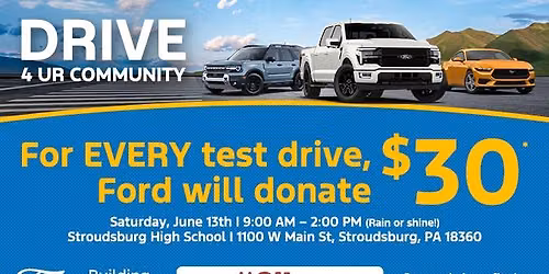 Drive For Your Community Test Drive Event - Ray Price Stroud Ford!