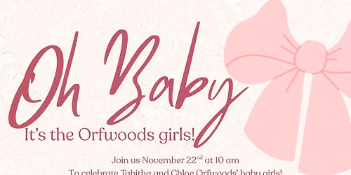 Tabitha & Chloe Orfwoods Babyshower!