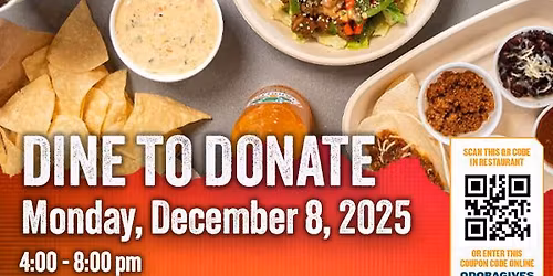 Dine to Donate - QDOBA in Brownsburg