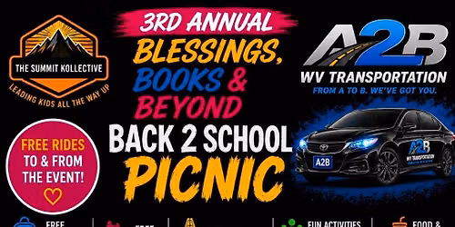 3rd Annual Back 2 School Picnic: Blessings, Books & Beyond