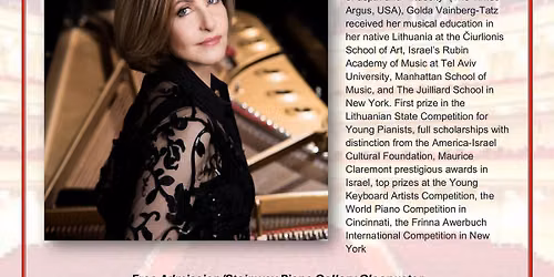 Schumann's Brilliant "Abegg" Variations\ud83c\udfb5 & more with Steinway Artist Golda Vainberg-Tatz 