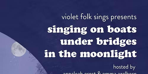 singing on boats under bridges in the moonlight