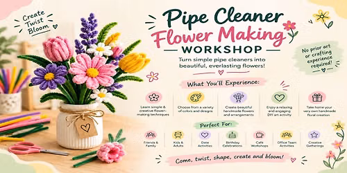 Pipe Cleaner Flower Making