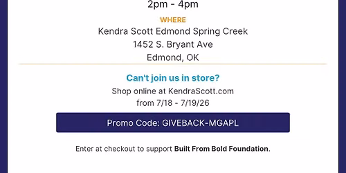 Bold Beginnings by Built From Bold Foundation & Kendra Scott