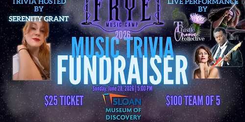 FRYE Music Trivia Fundraiser