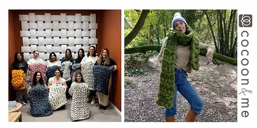 Arm Knit Small Blanket or Scarf Workshop