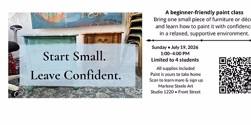 Start Small - Leave Confident - Beginner Furniture Painting Workshop