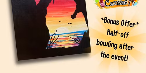 Sunset Michigan - Paint Party at Lansing Duckpin $25 special