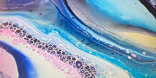Acrylic Paint Grenade Pour