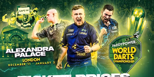 2025\/26 Paddy Power World Darts Championship - 2x Quarter Finals - Afternoon Tickets