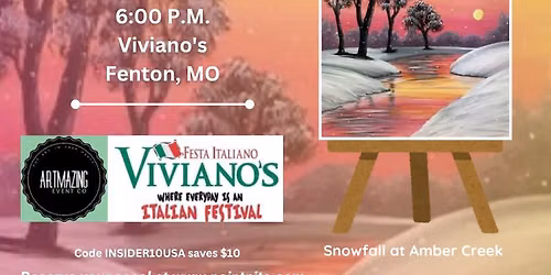 11\/17\/2026 Snowfall at Amber Creek Paint Nite at Viviano\u2019s in Fenton, MO