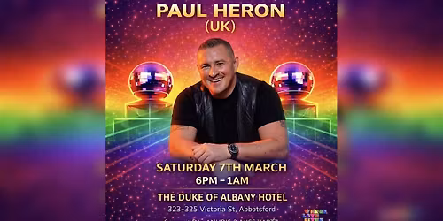 Where Love Lives presents PAUL HERON (U.K)