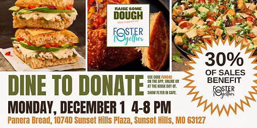 DINE TO DONATE: Panera Bread Sunset Hills