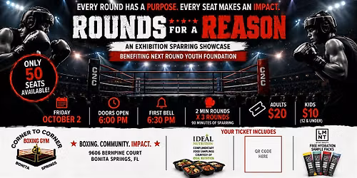 ROUNDS FOR A REASON an exhibition sparring showcase