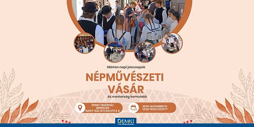 M\u00c1RTON NAPI JELES NAPOK N\u00c9PM\u0170V\u00c9SZETI V\u00c1S\u00c1R \u00c9S MESTERS\u00c9GBEMUTAT\u00d3