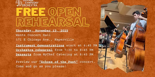 Free Open Rehearsal
