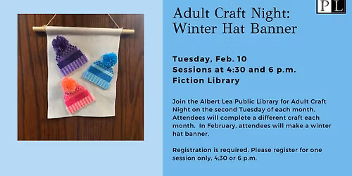 Adult Craft Night: Winter Hat Banner