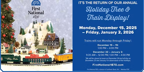 Santa Fe Holiday Tree & Train Display