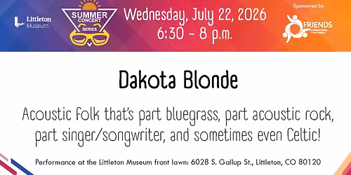 Dakota Blonde: Summer Concert Series