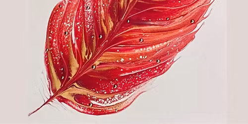 Acrylic Pouring- Gorgeous Feathers Art Class 