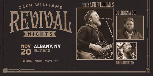 Zach Williams' Revival Nights Tour 2026 - Albany, NY