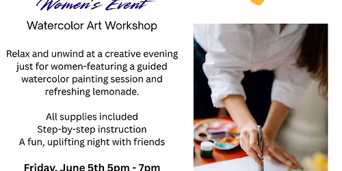 Watercolor & Lemonade Evening for Ladies