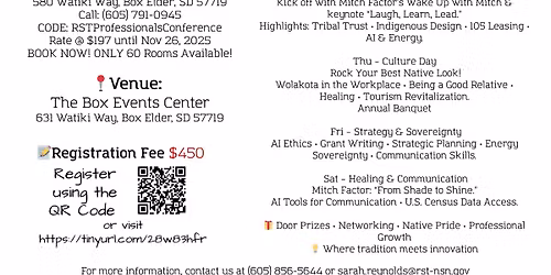 Rosebud Sioux Tribe Professionals Conference