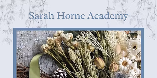 Dried Flower Christmas Door Wreath Workshop