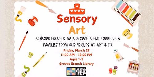 Sensory Art at Groves Branch Library