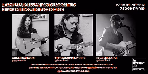 [JAZZ+JAM] Alessandro Gregori trio