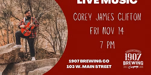 Live Music in the Taproom with Corey James Clifton