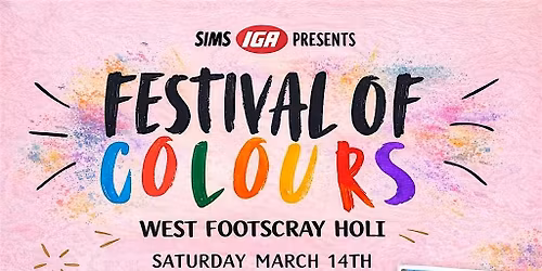 West Footscray Festival of Colours Holi 2026