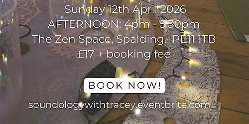 Afternoon Sound Bath With Guided Meditation - April 12th 2026