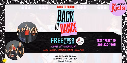 Free Dance Week - BACK TO DANCE!