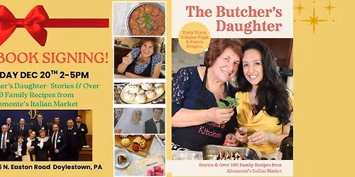 Cookbook Signing: The Butcher's Daughter- Stories & Over 100 Family Recipes from Altomonte's