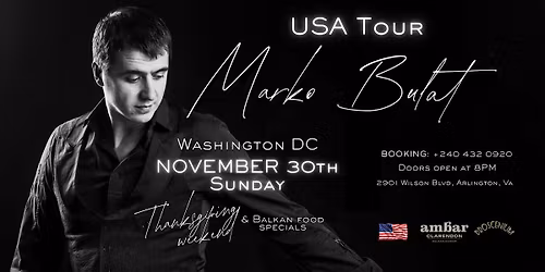 Marko Bulat nov 30 Washington DC