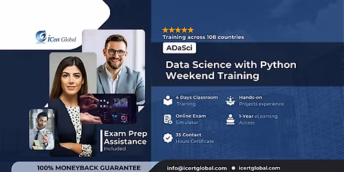 Become a Data Science Pro: 4-Day Python Weekend Bootcamp in Castro ValleyCA