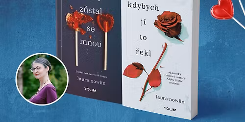 Beseda a autogrami\u00e1da americk\u00e9 spisovatelky Laury Nowlin