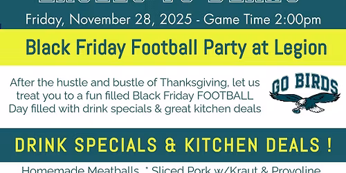 Black Friday Football at the Legion