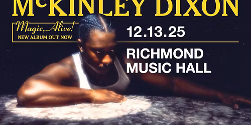 McKinley Dixon at Richmond Music Hall 12\/13\/25