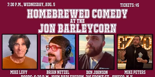 Homebrewed Comedy at the Jon Barleycorn Tavern