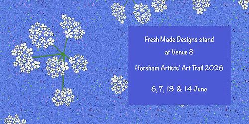 Fresh Made Designs Stand at Horsham Artists' Art Trail 2026