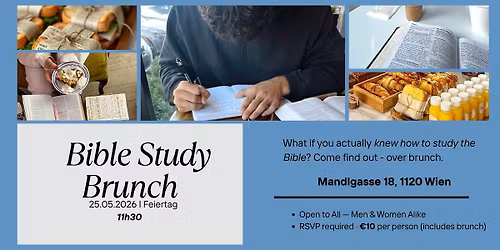 Bible Study Brunch \u00b7 May 25 \u00b7 11h30